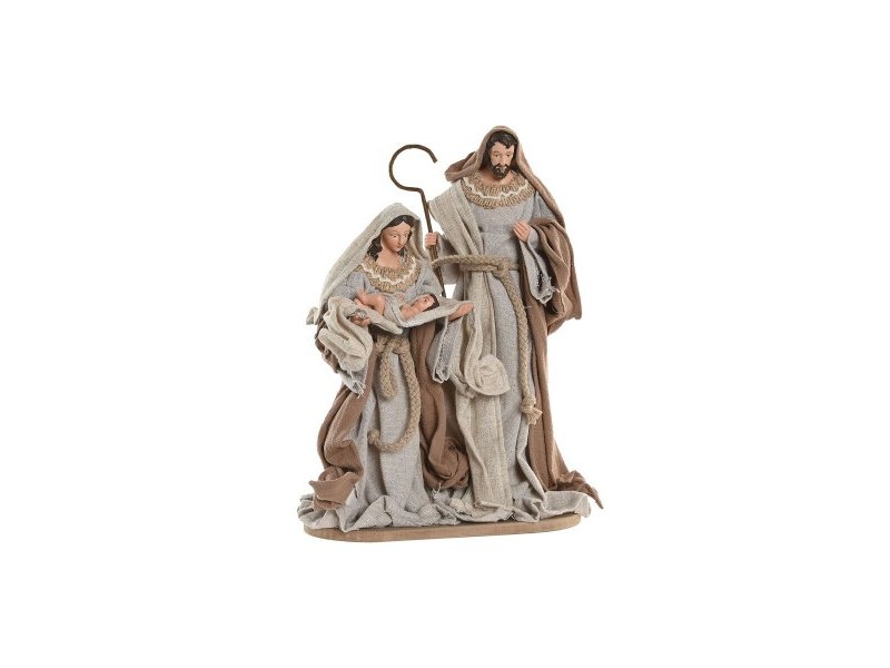 Рождествена Коледна Сцена Home ESPRIT Кафяв Бежов Смола 21 X 11 X 30 CM