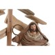 Рождествена Коледна Сцена Home ESPRIT Кафяв Бежов Дървен MDF 30 x 15 x 30 cm
