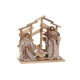 Рождествена Коледна Сцена Home ESPRIT Кафяв Бежов Дървен MDF 30 x 15 x 30 cm
