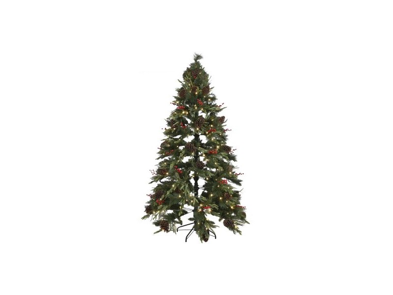 Коледно дърво Home ESPRIT Червен Зелен PVC 120 x 120 x 210 cm