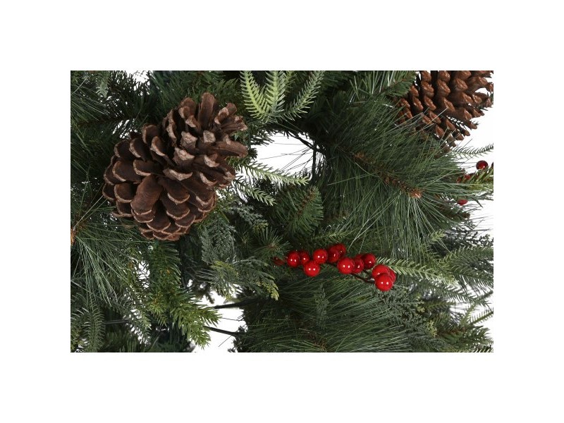 Коледно дърво Home ESPRIT Червен Зелен PVC 120 x 120 x 210 cm