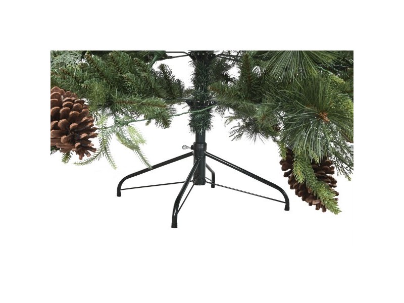 Коледно дърво Home ESPRIT Червен Зелен PVC 120 x 120 x 210 cm