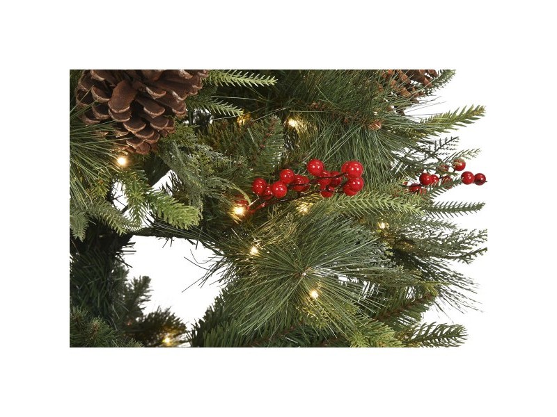 Коледно дърво Home ESPRIT Червен Зелен PVC 120 x 120 x 210 cm