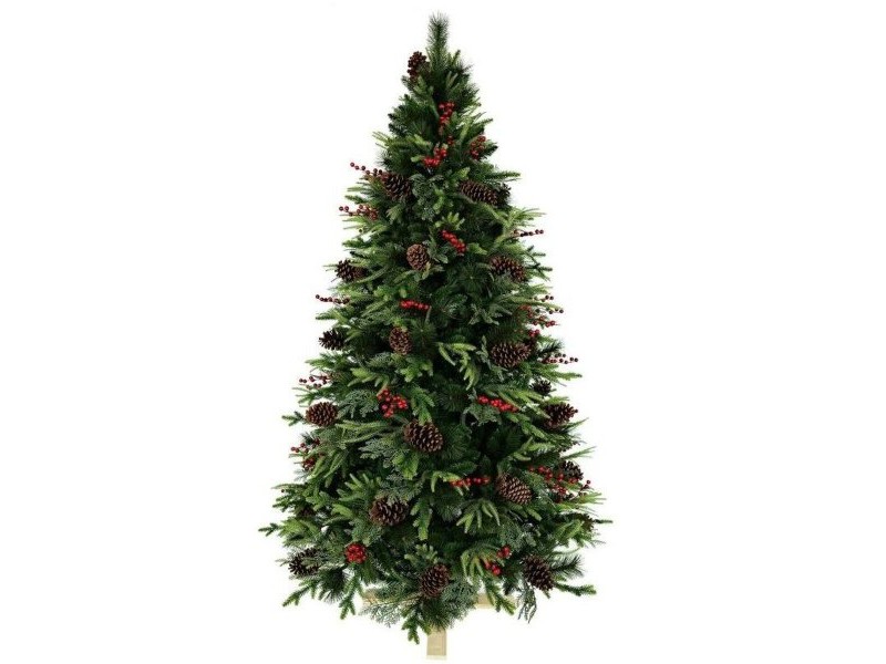 Коледно дърво Home ESPRIT Червен Зелен PVC 129 X 129 X 240 CM