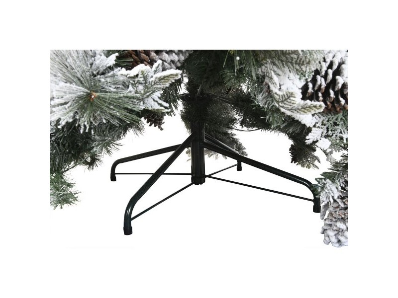 Коледно дърво Home ESPRIT Бял PVC Снежен 140 x 140 x 240 cm