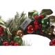 Коледен венец Home ESPRIT Червен Зелен PVC 50 x 15 x 50 cm