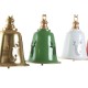 Коледна Украса Home ESPRIT Бял Червен Зелен Златен Метал 18,5 x 18,5 x 24 cm (4 броя)