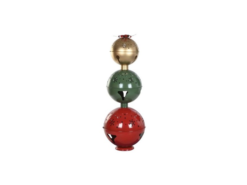 Коледна Украса Home ESPRIT Червен Зелен Златен 61 X 61 X 163 CM