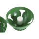 Коледна Украса Home ESPRIT Червен Зелен Златен 31,5 X 31,5 X 35,5 CM (2 броя)