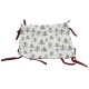 Декоративна Кошница Home ESPRIT Бял Червен Зелен Бежов Дърво Коледа 30 x 30 x 8 cm