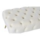 Табуретка Home ESPRIT Сметана Златен полиестер Метал 103 x 46 x 42 cm