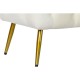 Табуретка Home ESPRIT Сметана Златен полиестер Метал 103 x 46 x 42 cm