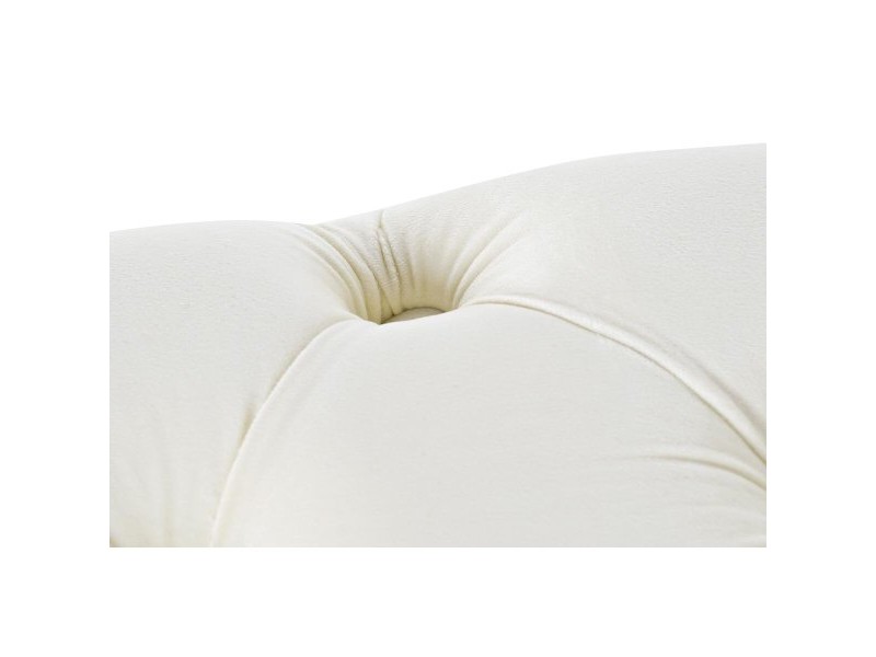 Табуретка Home ESPRIT Сметана Златен полиестер Метал 103 x 46 x 42 cm