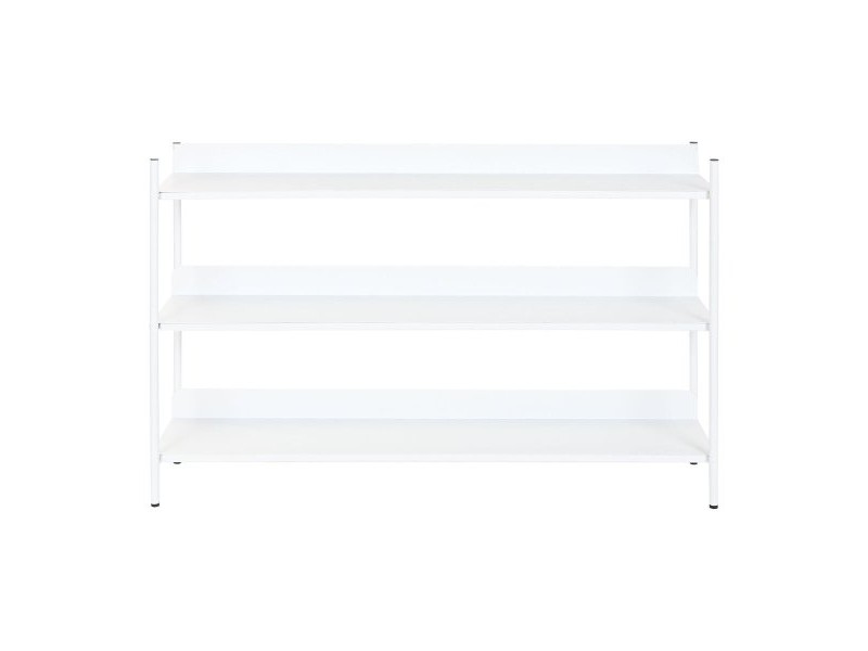 Лавица Home ESPRIT Бял Метал 120 x 30 x 76 cm
