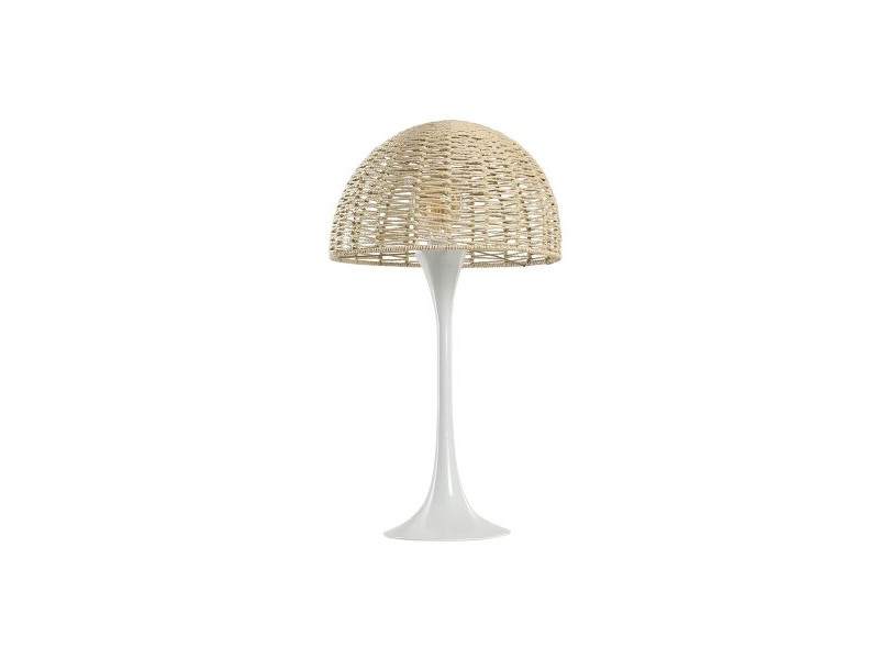 Настолна лампа Home ESPRIT Бял Естествен 50 W 220 V