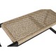 Табуретка Home ESPRIT Черен Синтетични влакна влакно тиково дърво 120 x 40 x 45 cm