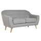 Фотьойл Home ESPRIT Сив Сметана Естествен Scandi 146 x 84 x 82 cm
