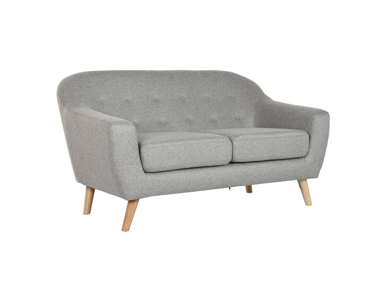 Фотьойл Home ESPRIT Сив Сметана Естествен Scandi 146 x 84 x 82 cm