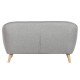 Фотьойл Home ESPRIT Сив Сметана Естествен Scandi 146 x 84 x 82 cm