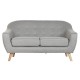 Фотьойл Home ESPRIT Сив Сметана Естествен Scandi 146 x 84 x 82 cm