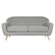Фотьойл Home ESPRIT Сив Сметана Естествен Scandi 172 x 82 x 82 cm