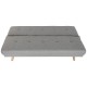 Разтегателен диван Home ESPRIT Сив Сметана Scandi 172 x 80 x 76 cm