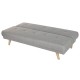 Разтегателен диван Home ESPRIT Сив Сметана Scandi 172 x 80 x 76 cm