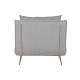 Разтегателен диван Home ESPRIT Сив Сметана Scandi 90 x 90 x 84 cm