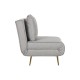 Разтегателен диван Home ESPRIT Сив Сметана Scandi 90 x 90 x 84 cm