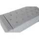 Табуретка Home ESPRIT Светло сив полиестер Дървен 120 X 50 X 42 CM