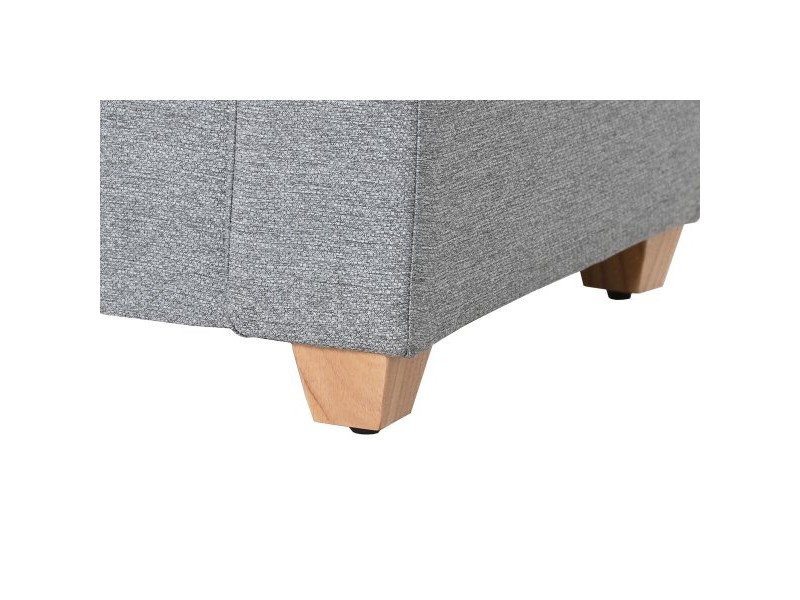 Табуретка Home ESPRIT Светло сив полиестер Дървен 120 X 50 X 42 CM
