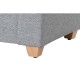 Табуретка Home ESPRIT Светло сив полиестер Дървен 120 X 50 X 42 CM