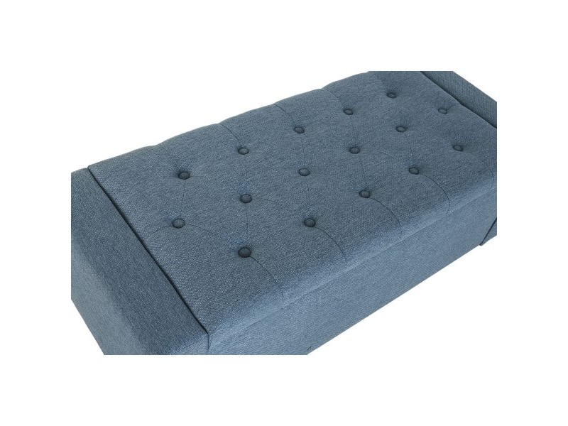 Табуретка Home ESPRIT Син полиестер Дървен 120 X 50 X 42 CM