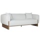 Фотьойл Home ESPRIT Кафяв Сив Scandi 220 x 95 x 77 cm