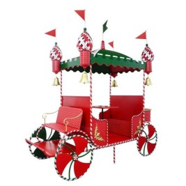 Коледна Украса Home ESPRIT Бял Червен Зелен Златен 267 X 131 X 280 CM