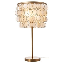 Настолна лампа Home ESPRIT Бежов Златен 50 W 220 V