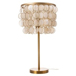 Настолна лампа Home ESPRIT Бежов Златен 50 W 220 V