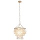 Полилей Home ESPRIT Бежов Златен Метал Седеф 50 W 40 x 40 x 48 cm