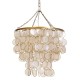 Полилей Home ESPRIT Бежов Златен Метал Седеф 50 W 40 x 40 x 48 cm