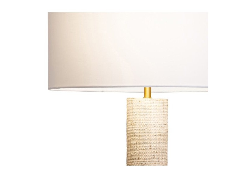 Лампион Home ESPRIT Бежов Златен 220 V 42 X 42 X 152 CM