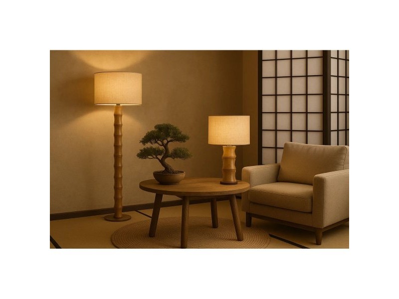 Лампион Home ESPRIT Кафяв 220 V 40 x 40 x 150 cm