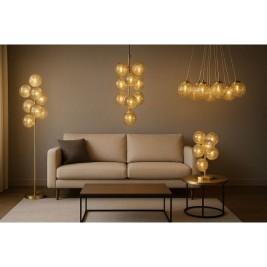 Настолна лампа Home ESPRIT Златен