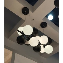 Полилей Home ESPRIT Бял Черен
