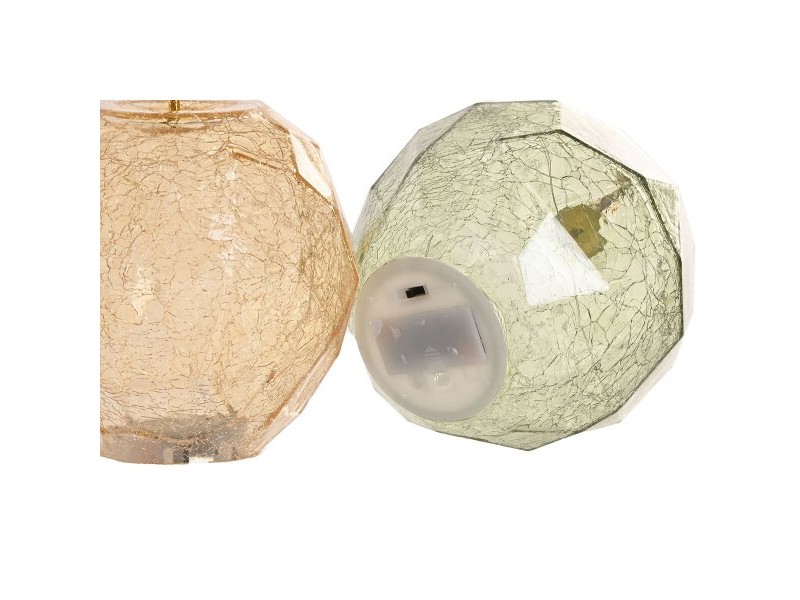 Ярка декорация Home ESPRIT Кристал Shabby Chic 14 x 14 x 19 cm (2 броя)