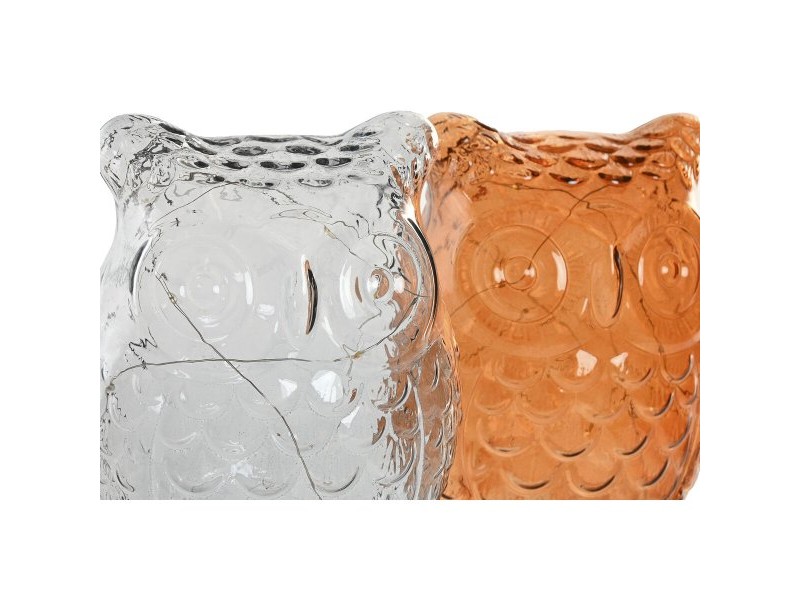 Ярка декорация Home ESPRIT Кристал 15 X 12 X 20 CM (2 броя) Ярка декорация Home ESPRIT Кристал 15 X 12 X 20 CM (2 броя)