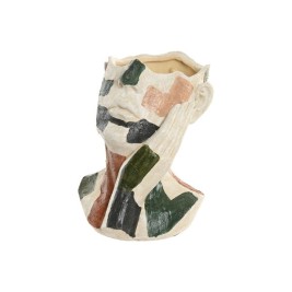 Саксия Home ESPRIT Многоцветен Смола Модерен 21,5 X 20,5 X 26,5 CM