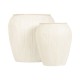 Саксия Home ESPRIT Бежов Метал Scandi 50 x 50 x 49,5 cm (2 Части)