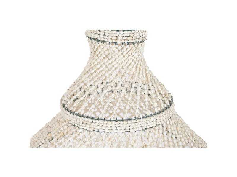 Полилей Home ESPRIT Бял Раковини 50 W 52 X 52 X 140 CM