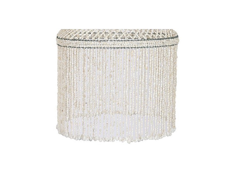 Полилей Home ESPRIT Бял Раковини 50 W 52 X 52 X 140 CM