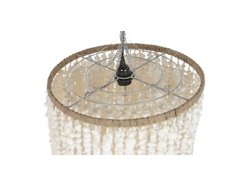 Полилей Home ESPRIT Бял Раковини 50 W 40 x 40 x 70 cm